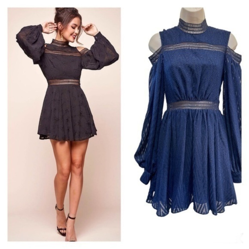 Acler Aslan Cold Shoulder Mini Dress
